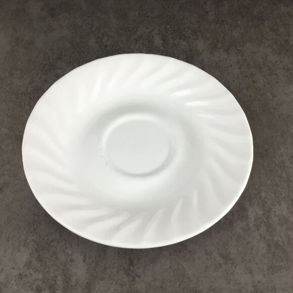 Corelle By Corning Enhancements 6¼" White Swirl Saucers Set Of 6 - Picture 6 of 9